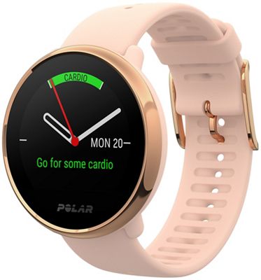 Polar Ignite GPS Watch Silicone Strap (UK) - Rose Gld - S/M, Rose Gld